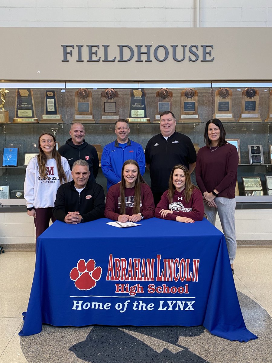 Congratulations to Baylie Girres and her parents on signing today to continue her education and play basketball at Morningside University