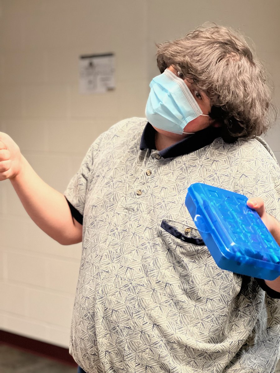 A donation of school supplies made the day at Cyd Lash Academy.  Students were thrilled to use the new materials!