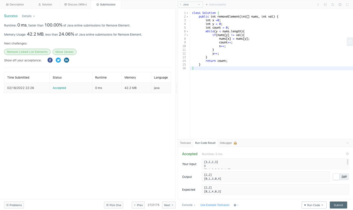 Rakshit2341997's tweet photo. Day 71 of #365daysofcode  with 
@scaler_official

Solved Leetcode Problem.
#scalerdiscord 
#scalerLearning 
#codewithscaler 
#codechallenge
#scaler_official https://t.co/FHBBIYHWid