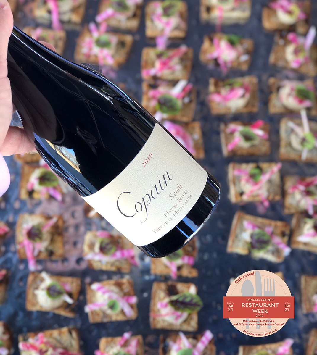 Next week kicks off the beginning of #SonomaCountyRestaurantWeek. Whether you’re looking for a local takeout or outdoor dining option, this is a great opportunity to support some of our incredible neighbors! Make your reservations from 2/21-2/27.

socorestaurantweek.org