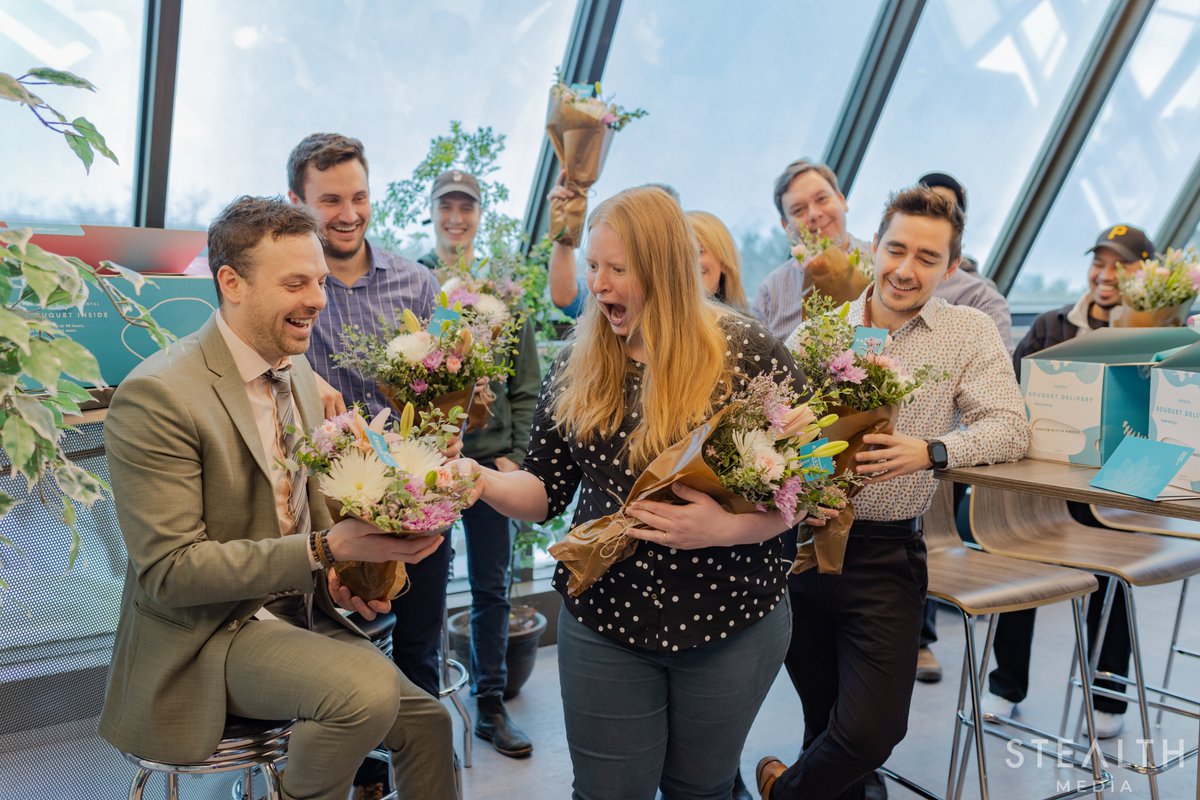 StealthMediaCo's tweet photo. Who doesn't love starting their day with a beautiful bouquet of flowers. Shout out to Callia Flowers for making the whole team feel special today. #thiscalliamoment https://t.co/Z6au8ANgdC