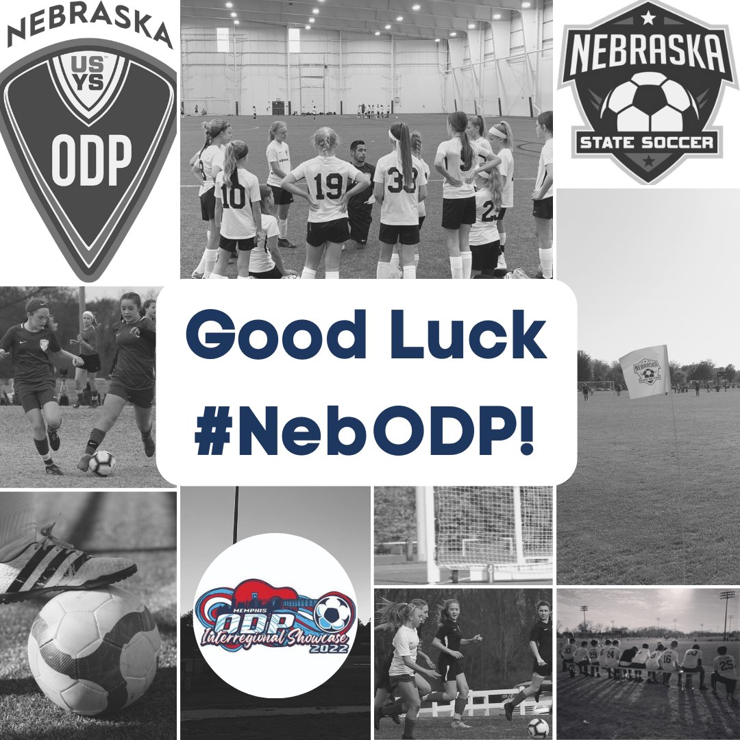 NEBStateSoccer's tweet photo. Good luck and safe travels to all of the #nebODP players and coaches heading to Memphis to compete in the @ODPInterregion! #usysodp #oNEstateODP https://t.co/bVrkVEUiCk