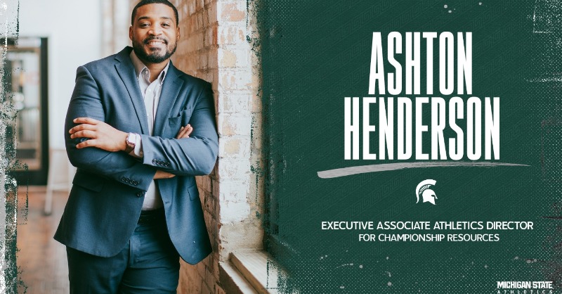 MSU_Athletics's tweet photo. Welcome back to East Lansing!

Ashton Henderson joins us as the Executive Associate Athletics Director for Championship Resources.