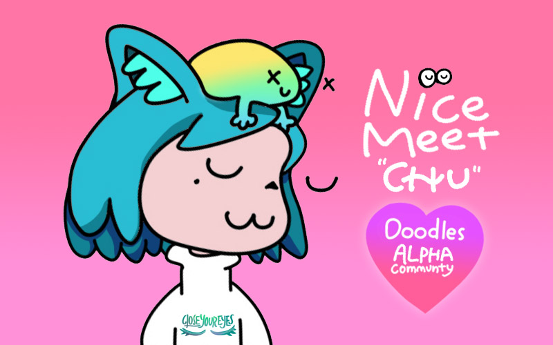 closeyoureyesV0's tweet photo. HI! We are happy to announce Chuchu CAT x Doodle Holder Collaboration❤️
WL 50 Spots available

V.0 Opensea : https://t.co/iU0BGTQB3U

HOW TO ENTER:
1️⃣ You must own Doodle holder
2️⃣ Join our (discord) to Verify holder
3️⃣ Follow twitter
4️⃣ Raffle 
 
#NFT #CYE #Doodles #NFTCommunity https://t.co/sithUbNfom