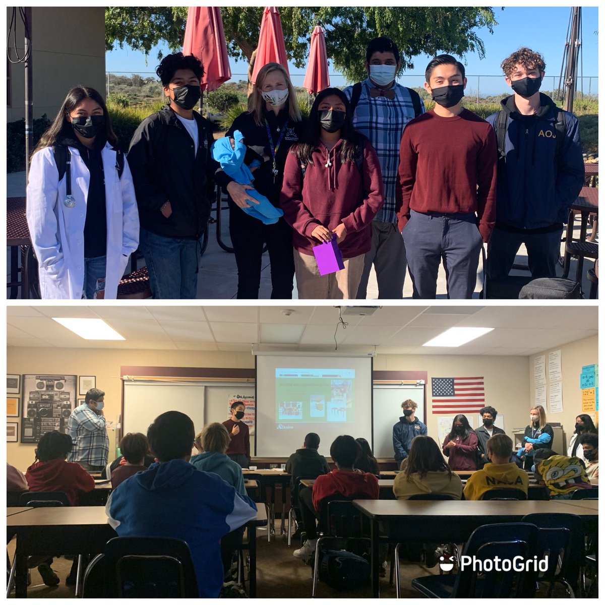 ⁦<a href="/OsidePirates/">Oceanside Pirates</a>⁩ gave a CTE presentation to our 8th grade scholars.