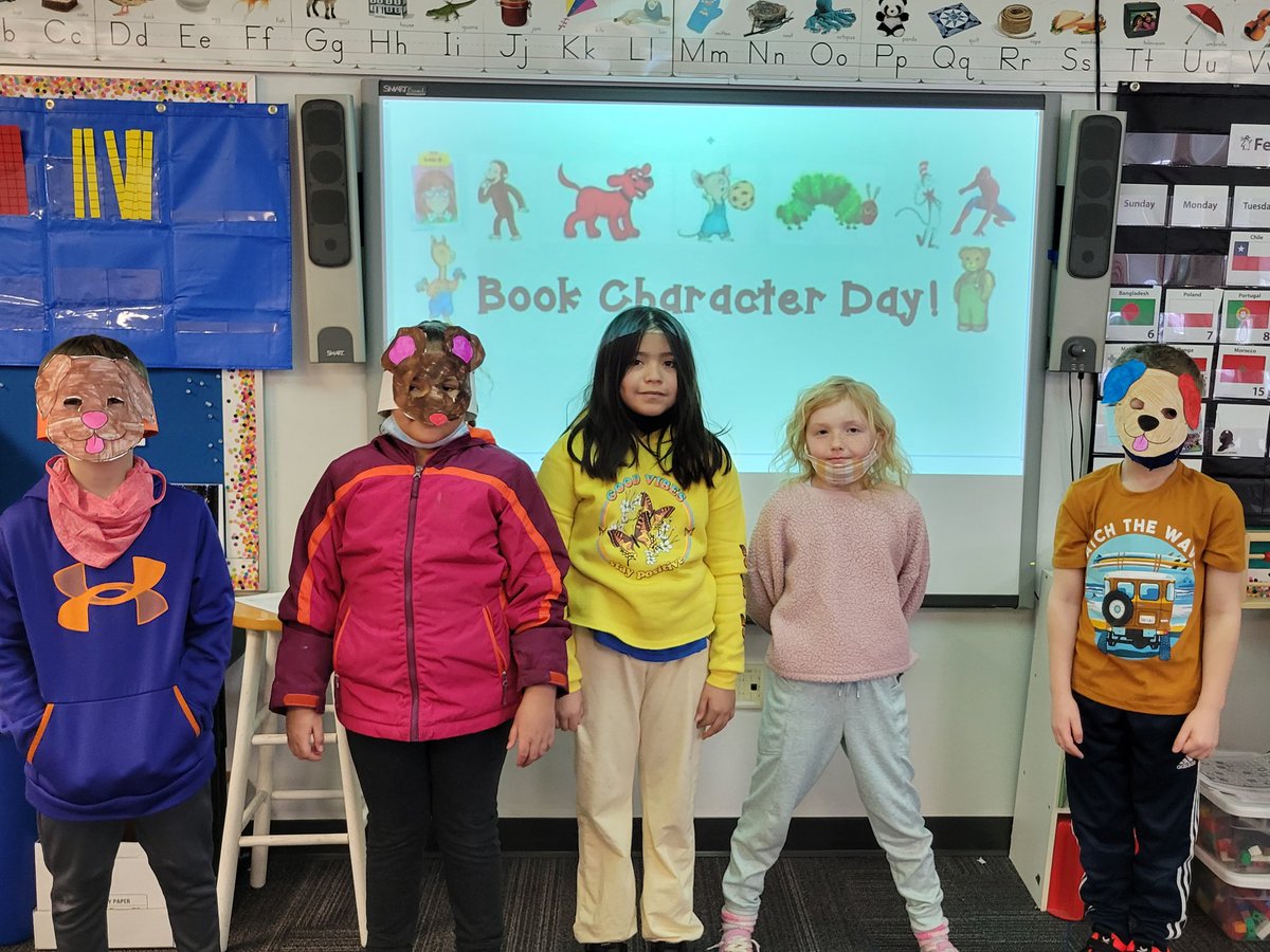 LauraPeckKM's tweet photo. Lots of creative book characters at school today! @KMElem #BookCharacterDay #ILoveToRead2022 https://t.co/ldsZTAQXEp