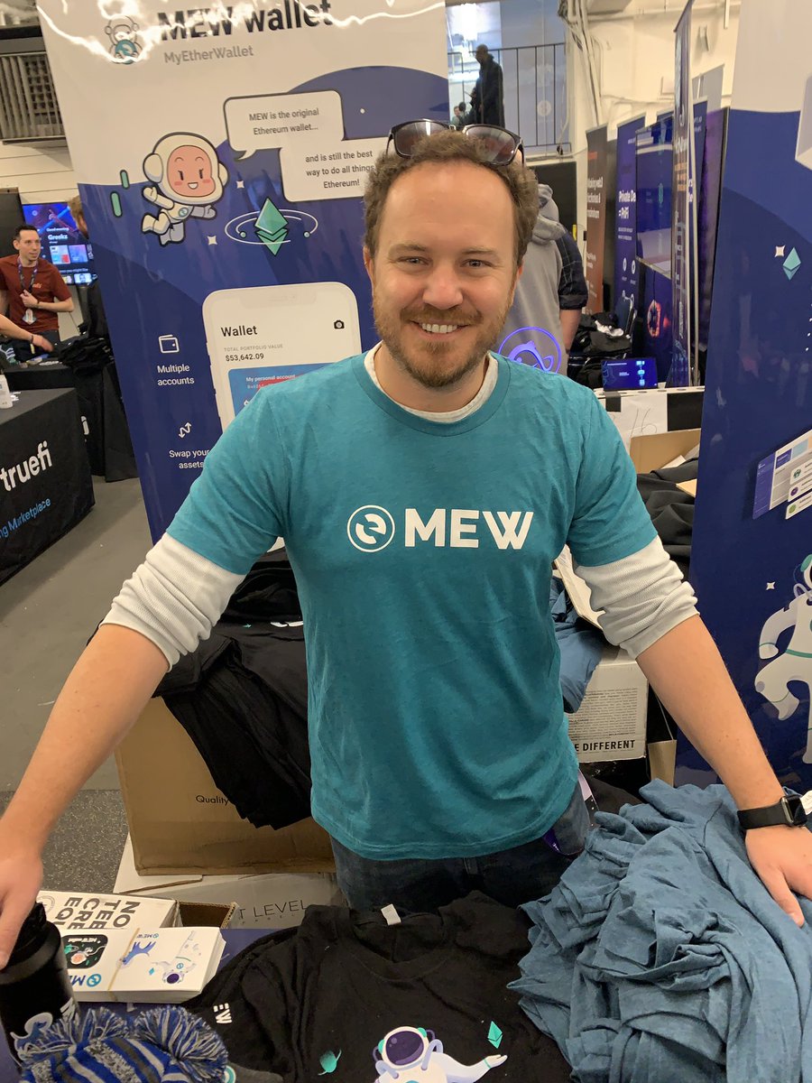 Holy Shit! I met the <a href="/myetherwallet/">MyEtherWallet | MEW</a> OG at @ethdenver!