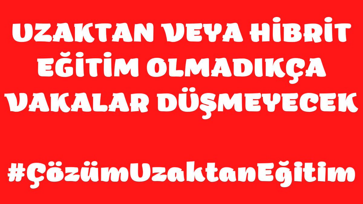 Durmak yoook tweetlere devam yoldaşlar yavaş yavaş girmişiz gündeme.

#ÇözümUzaktanEğitim