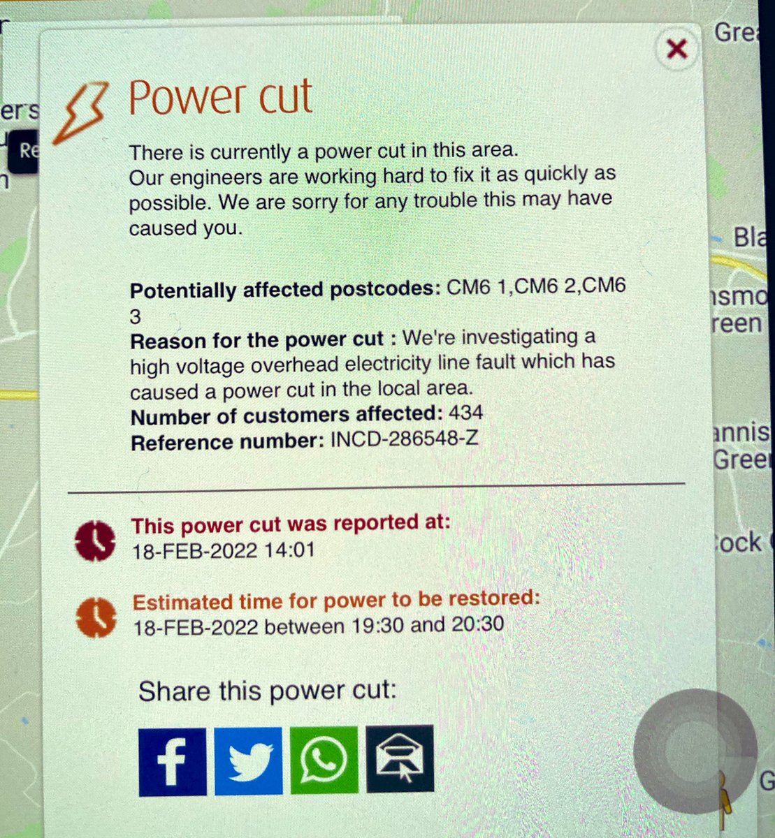 🔋 Despite loss of #power surrounding <a href="/FelstedSchool/">Felsted School</a>, we’re still going strong!

Much gratitude to all the national workers supporting the country during #StormEunice, we appreciate you! 🙏🏻💡✅