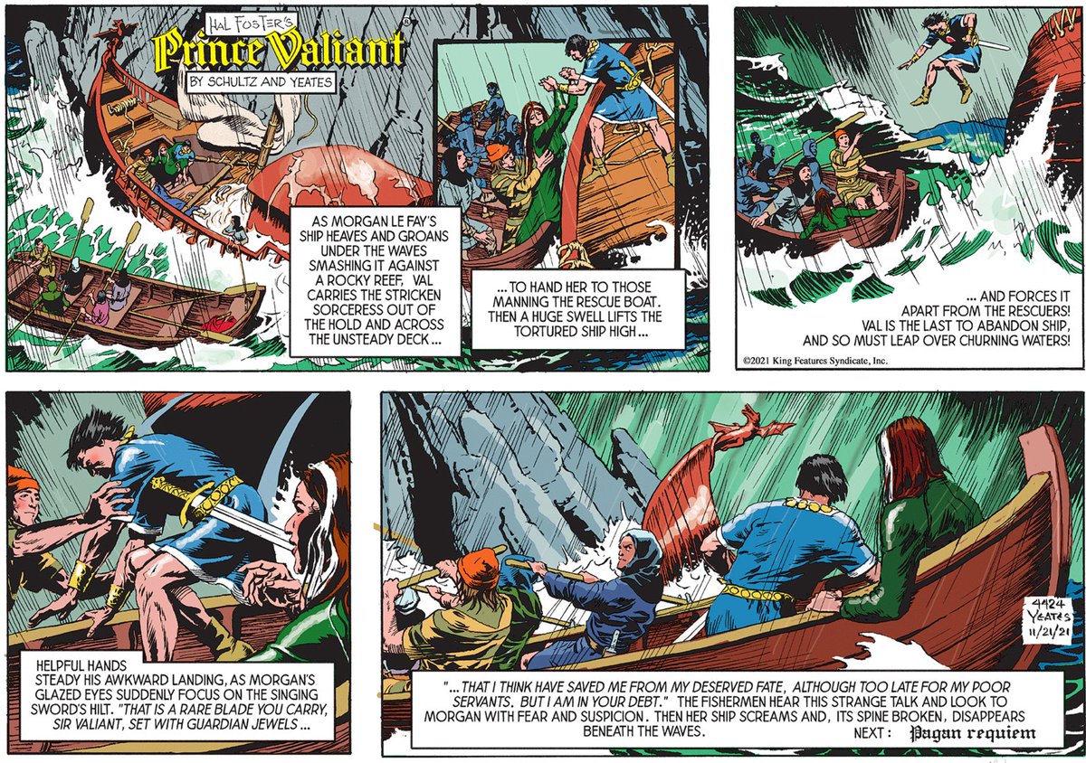 ComicsKingdom's tweet photo. Suffer not a witch to live amongst you⦠https://t.co/VsQCTDiGZm
90 comics in 90 days #39
π¨: PRINCE VALIANT by Mark Schultz & Thomas Yeates
#90daysofcomics #comics #comicstrips #illustration #dailycomics #princevaliant https://t.co/p9kJ271uBu