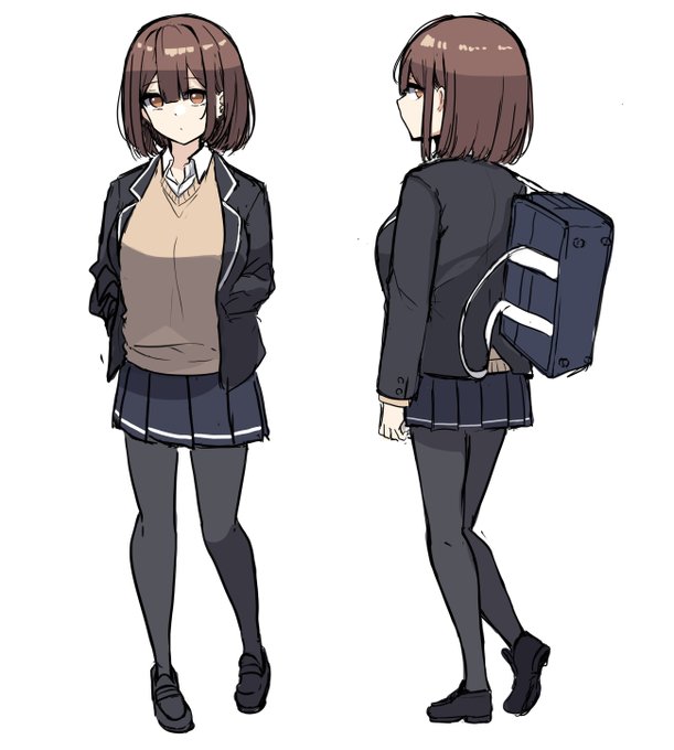 芽ちゃんのキャラデザという名のらきがき 