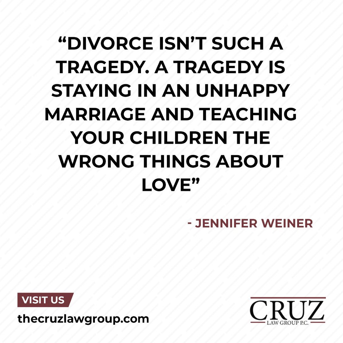 TheCruzLawGroup's tweet photo. An unhappy marriage can be tragic, but your divorce doesn’t have to be. https://t.co/Nj1yzuGOeC