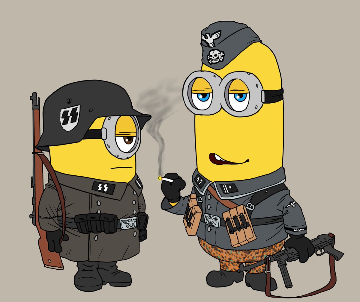 кому служили миньоны с 1933 по 1945. миньоны 1939. миньон фашист. адольф гитлер 1945. миньон араб.