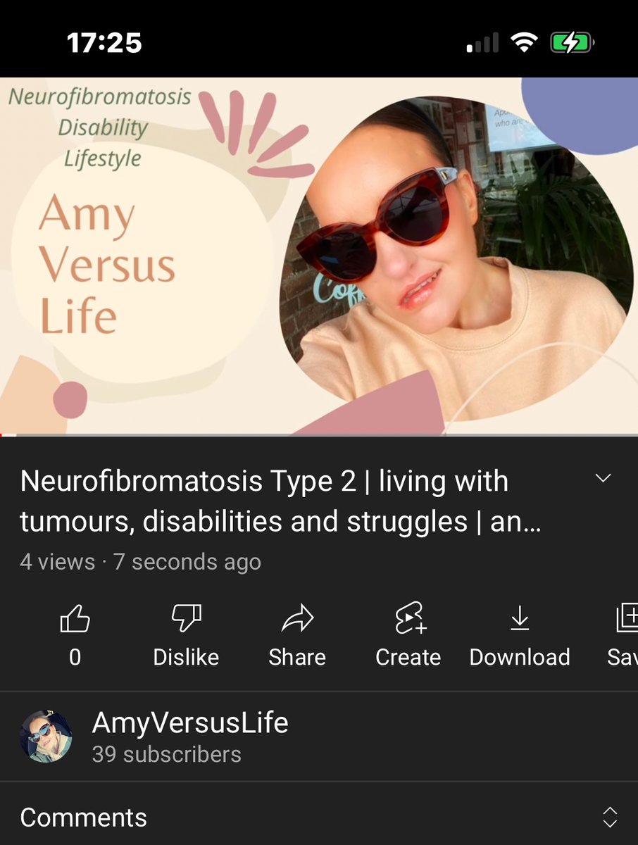 Soooooo. First YouTube video discussing my disabilities caused by Neurofibromatosis type 2, a very very rare genetic disease. Wish me luck?! #braintumour #liverpoolblogger #disabledbloggers #disability #bebrave youtu.be/y37YO180YCo