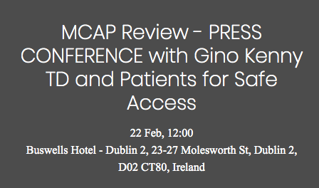 freemyweed's tweet photo. MCAP Review - PRESS CONFERENCE with Gino Kenny TD and Patients for Safe Access.
TUESDAY, FEBRUARY 22, 2022 AT 12 PM
https://t.co/Xdsg18AJjW

#cannabisreformireland 
#votecannabis 
#NORMLIreland https://t.co/FcPei2EeEf
