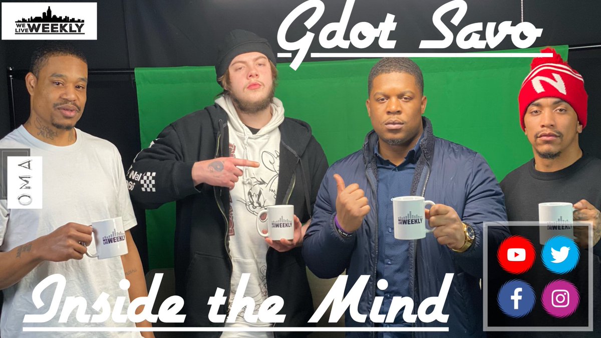 WeLiveWeekly's tweet photo. @GdotSavo came by .. interview dropping at 1pm via YouTube https://t.co/Ns7clsUzPc