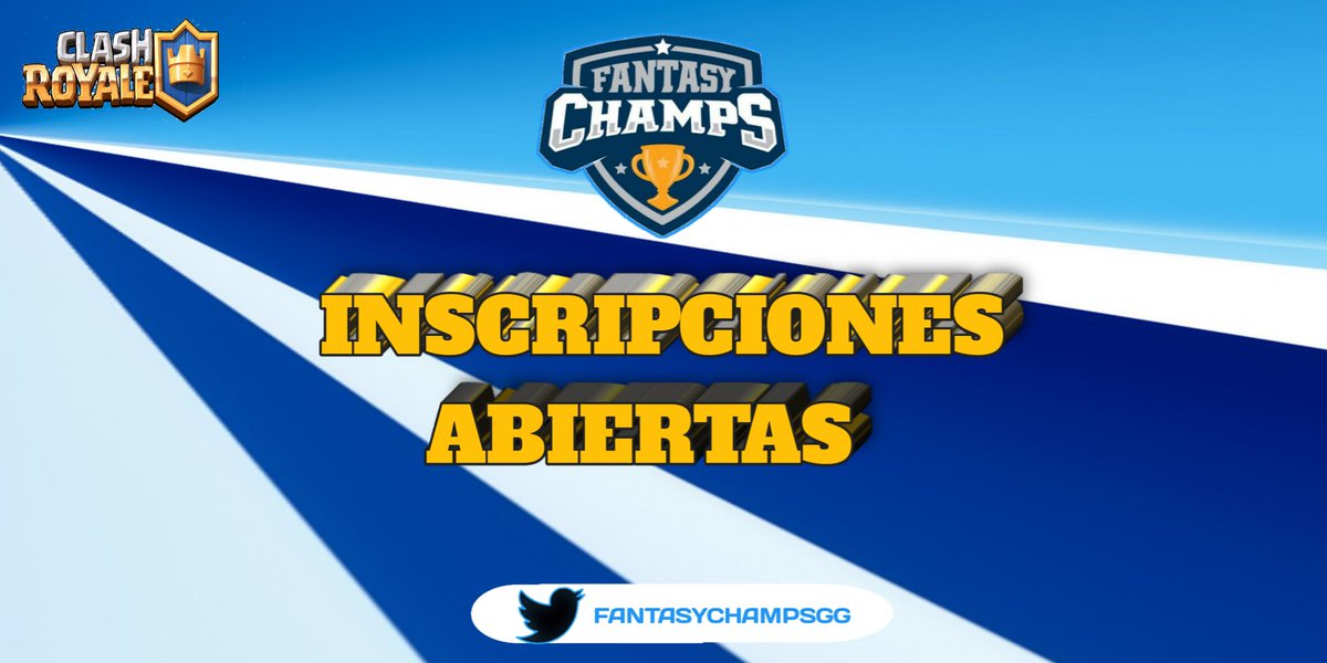 Fantasy Champs (@fantasychampsgg) on Twitter photo #ClashRoyale
Abrimos inscripción para nuestra 2da edición.
Requisitos;
▶️ Seguirnos
▶️ Seguir a <a href="/Campeones_GG/">Campeón de Campeones</a>
▶️ Seguir a <a href="/BWSCupCR/">BWS Cup🏆</a>
▶️ Conseguir 4rts
▶️ Etiquetar 2 equipos
▶️ Fav💙 y rt🔄
Mandar pruebas en el servidor del perfil.
<a href="/AyudasRT_/">AyudasRT ❤️🔁</a> #ClashRoyale
Abrimos inscripción para nuestra 2da edición.
Requisitos;
▶️ Seguirnos
▶️ Seguir a <a href="/Campeones_GG/">Campeón de Campeones</a>
▶️ Seguir a <a href="/BWSCupCR/">BWS Cup🏆</a>
▶️ Conseguir 4rts
▶️ Etiquetar 2 equipos
▶️ Fav💙 y rt🔄
Mandar pruebas en el servidor del perfil.
<a href="/AyudasRT_/">AyudasRT ❤️🔁</a>