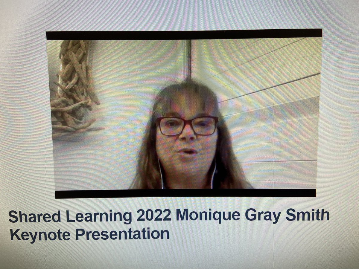 Enjoying the Shared a learning Keynote this morning. Learning happens everywhere. Provide hope for the future. Understand the students in our care and their stories. <a href="/ltldrum/">Monique Gray Smith</a> #abbyschools #loveismedicine