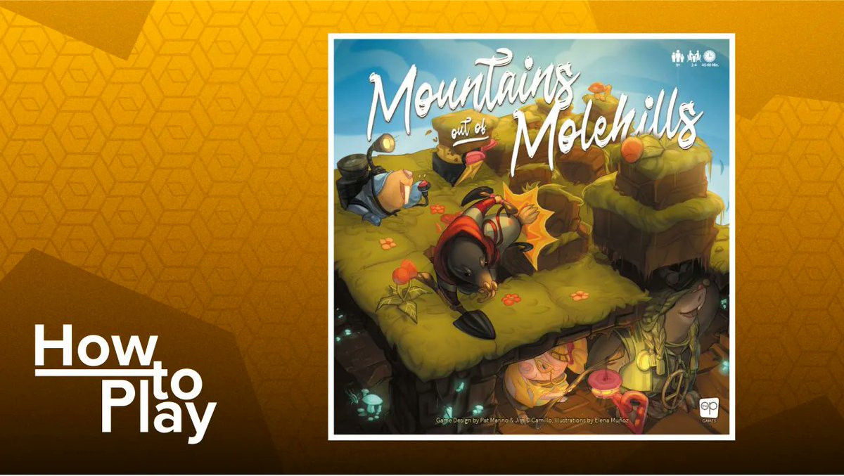 BoardGameGeek's tweet photo. Mountains Out of Molehills - BGG How to Play. Mike Murphy teaches you how to play Mountains Out of Molehills from Jim DiCamillo, Patrick Marino and @TheOpGames —Lincoln #BGGInFocus https://t.co/e5kvusWxg8 https://t.co/ncqPoKMyHK