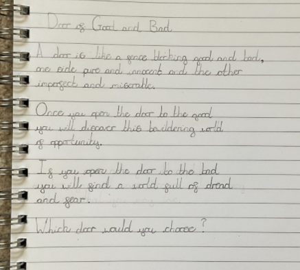 CWCHS_English's tweet photo. Da iawn to the following pupils for their outstanding poems based on Doorways! https://t.co/lJC9oAKL1f