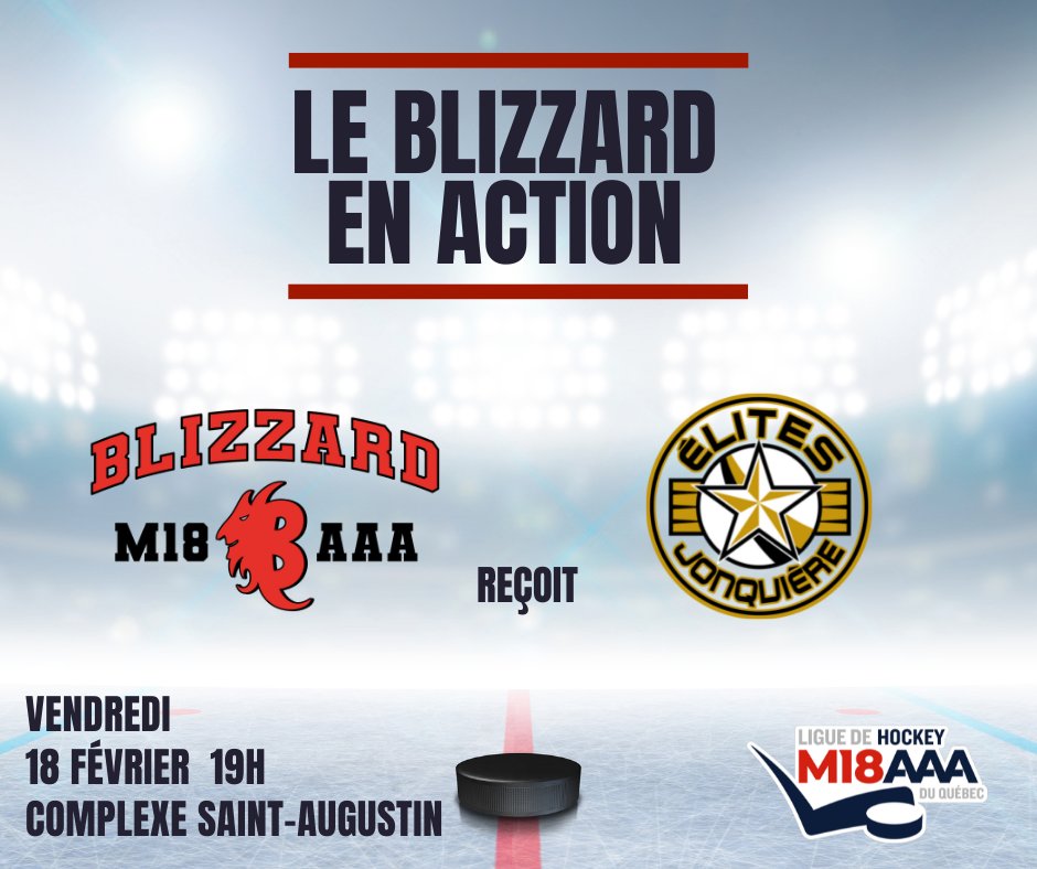 JOUR DE MATCH!!

On est enfin de retour après presque 2 mois de pause! Le Blizzard recevra ce soir les Élites de Jonquière pour un important match intra-division. Début du match à 19h, à St-Augustin. 250 personnes seront admises, arrivez tôt!

GO Blizzard GO!!