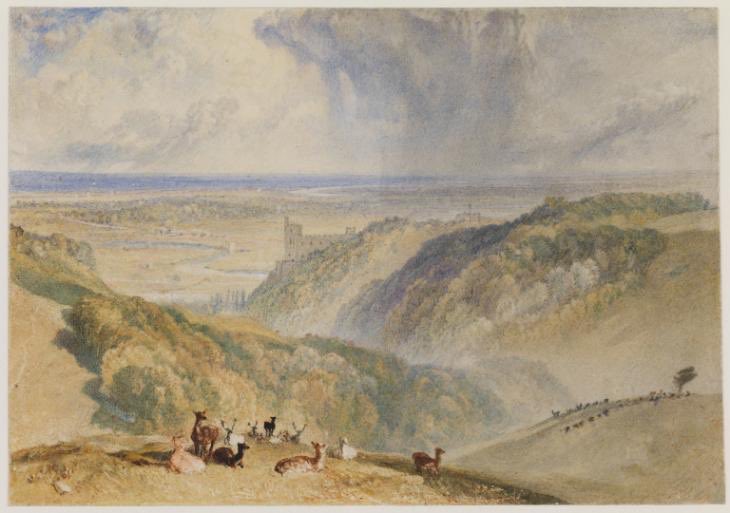 Turner’s view of the Arun Valley - imagine a whacking great viaduct going left to right across the lovely Arun Valley floodplain  …. Historic landscape would be lost FOREVER. Respond to the Consultation via email ⛔️⛔️⛔️⛔️⛔️⛔️⛔️⛔️⛔️⛔️⛔️⛔️⛔️A27ArundelBypass@highwaysengland.co.uk