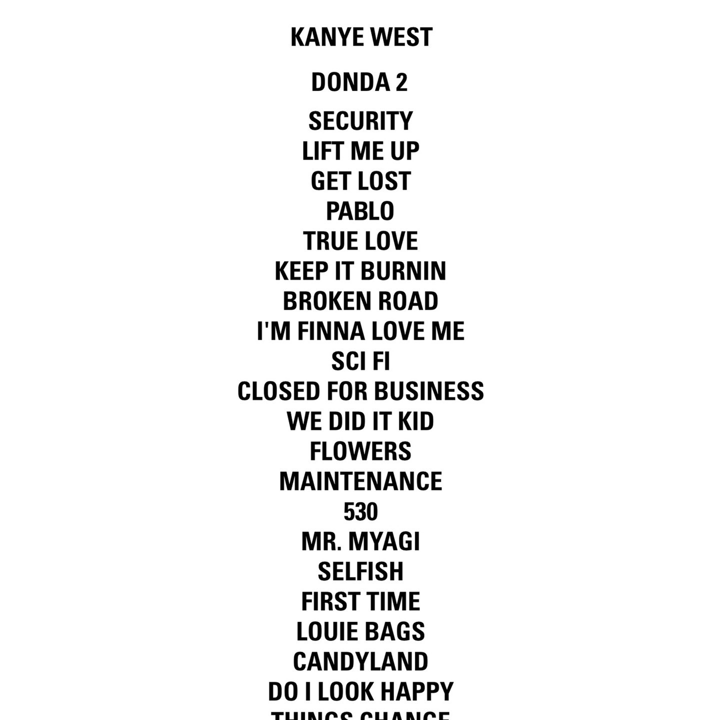 Donda Tracklist atelieryuwa.ciao.jp