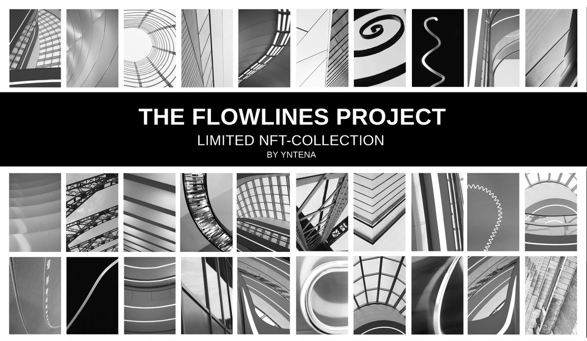 FlowlinesNft's tweet photo. The Flowlines project is limited NFT-collection consists of 30 black and white abstract photographs. The project is based on swift, straight, zigzag, winding lines that convey the impression of the present moment of life.

The collection is available on: https://t.co/LH130sbEkn https://t.co/w0vZp7uhNX