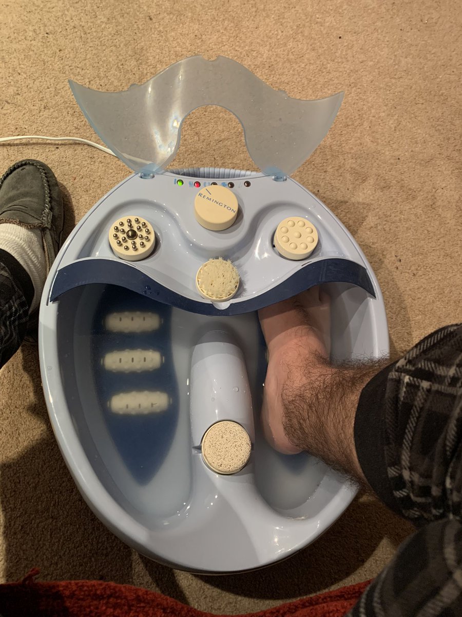Just having a foot massage guys.