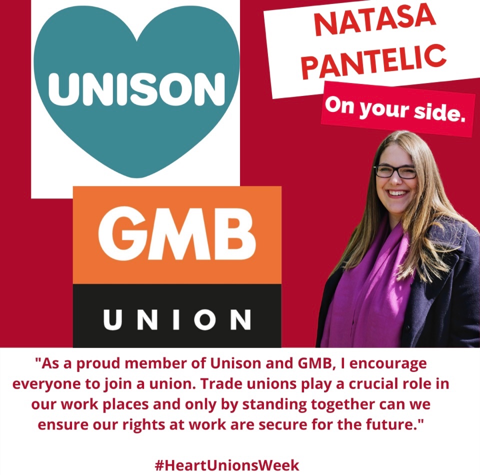 This #HeartUnionsWeek I encourage everyone to join a union. Only by standing together can we ensure our rights at work are secure for the future.
