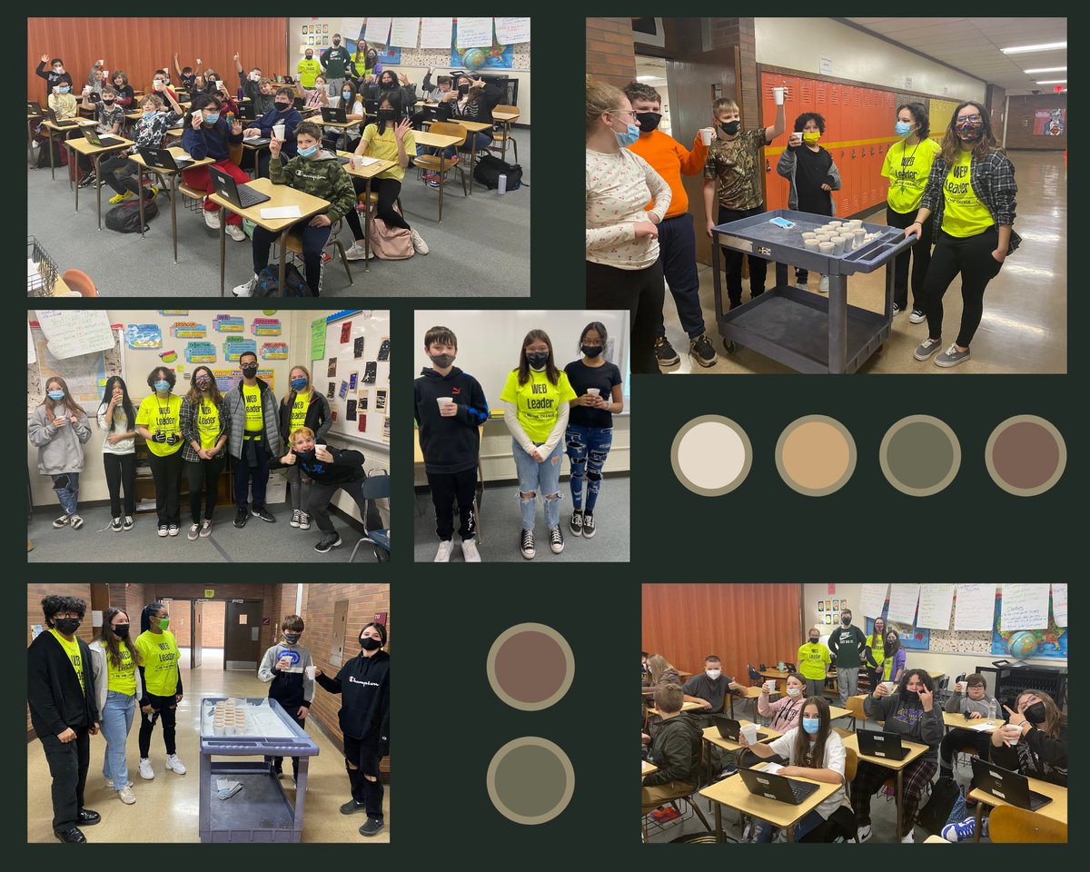 FLWWILDCATS's tweet photo. FLW Web Leaders continue to make connections by delivering some much-appreciated Hot Chocolate to 6th grade classrooms today! #webleaders #6thgrade #makingconnections #wildcatwow #thatshowweroll #wawmproud https://t.co/QPJuaepGFv