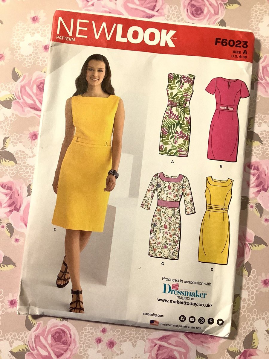 WatsonsVintage's tweet photo. A FABULOUS Wardrobe Staple Dress Pattern in my #etsyshop : Uncut 2017 New Look 'Six Sizes In One' Sewing Pattern No F6023 Ladies Shift Style Dresses in 4 Variations In Sizes 6-16 #SupplyPattern https://t.co/mB8ZZWQQH1 #NewLook #ShiftDressPattern #MultiSizePattern #WardrobeStaple https://t.co/xM5YZny8CK