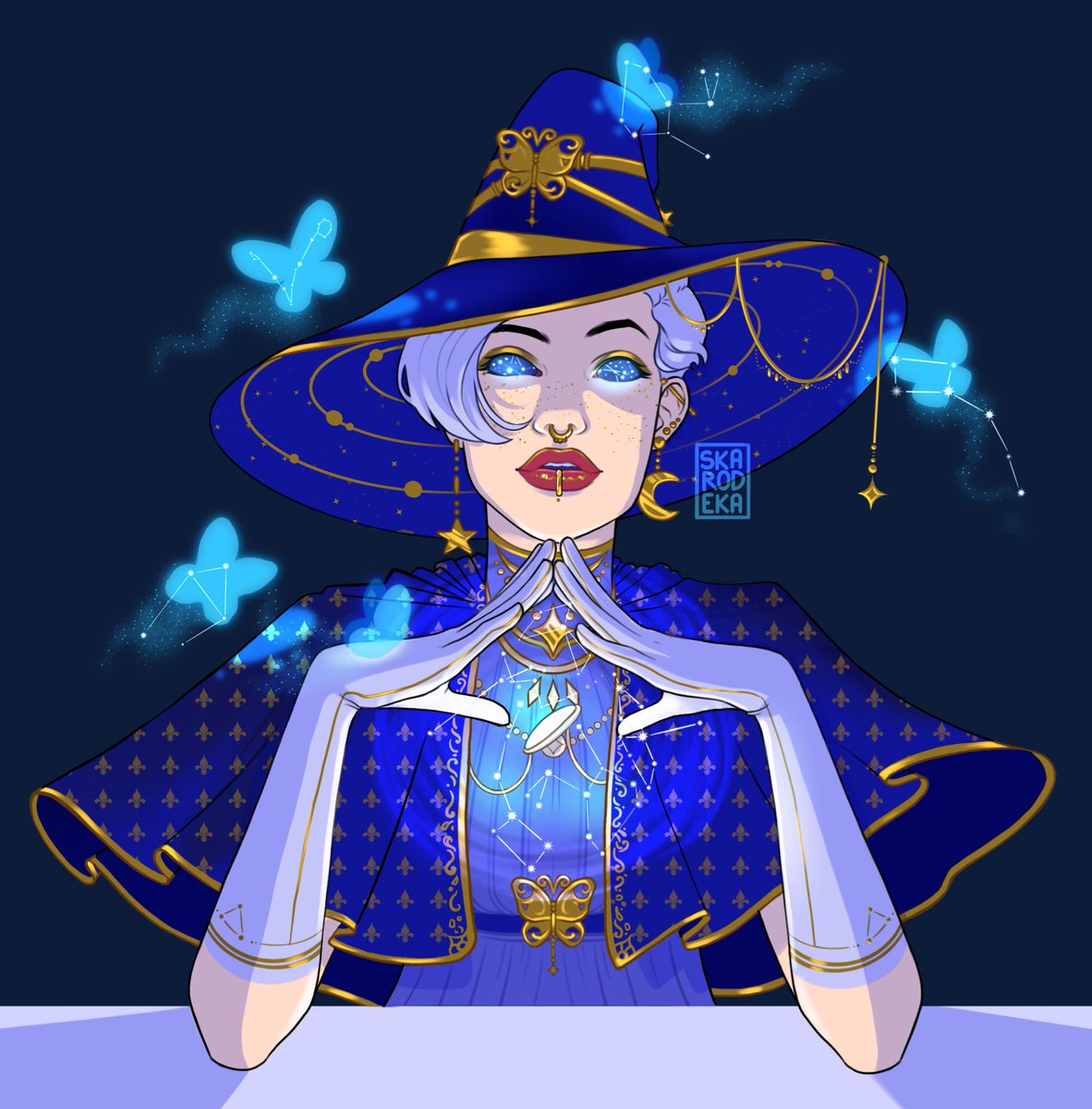Had fun with a #DTIYS on instagram, changed her a bit to make her resemble my own character #illustration #dndart #dnd5e