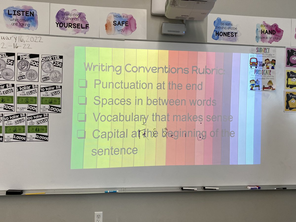 sewilkie's tweet photo. 1:2 Absolutely LOVE this! #Students #reflect on what they’ve been learning about writing to co-create a rubric in their own words. Then applied rubric to a sample piece, b4 editing own & #peerediting others. #studentownedlearning #studentvoice #selfmonitoring #edchat #cpchat https://t.co/D0eIE2eENU