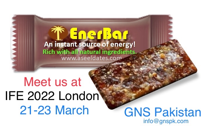 Visit us at #IFE2022 #London 
#aseeldates #GNSPAKISTAN