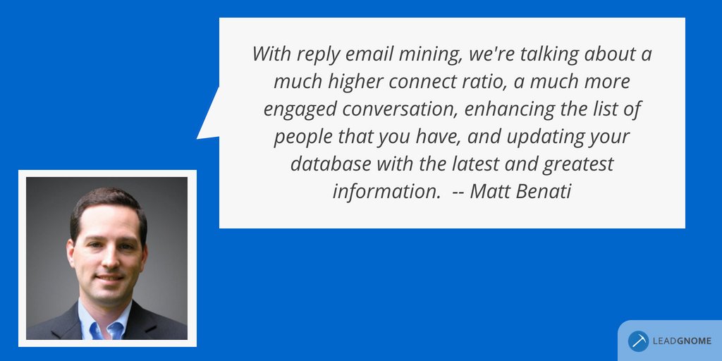 #ReplyEmailMining delivers fresh sales intel -- straight from the prospects you're engaging with. It's a powerful sales and marketing strategy that many overlook. dld.bz/jaQ6F