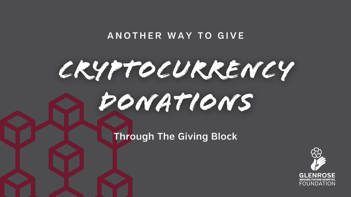 We're thrilled to share that the Glenrose Foundation is the first healthcare foundation in Alberta to accept cryptocurrency donations! This provides donors with another way to support critical advancements in rehabilitation. 

Read the full story here: ow.ly/fHbe50HYTW7