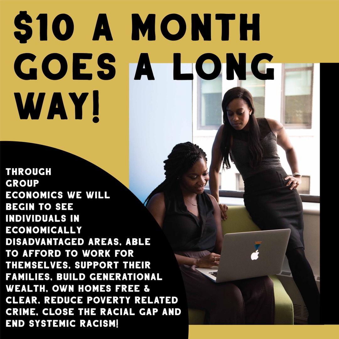 kansascitygift's tweet photo. $10 a month goes a long way! Through group economics, we will begin to see individuals in economically disadvantaged areas, able to afford to work for themselves, support their families, build generational wealth, and own homes.

#kansascitygift #blackownedbusiness https://t.co/75apIol0Hr