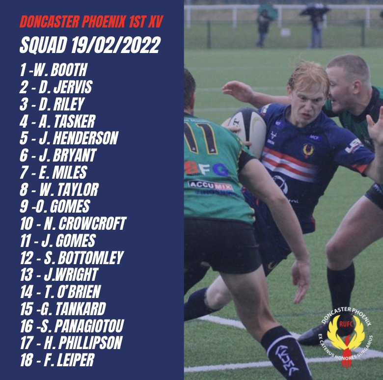 DonnyPhoenix's tweet photo. 📣Squad Announcements📣
1st XV
📍Castle Park
⏰ 2:15pm KO
Come down and show your support
#upthenix
#yorkshirerugby #midlandspremier #rugby #rugbyplayer #rugbyteam #rugbylads #lineup #1stxv #alllezlesbleus #rugbytackles #doncaster https://t.co/LH1MX4dwB4