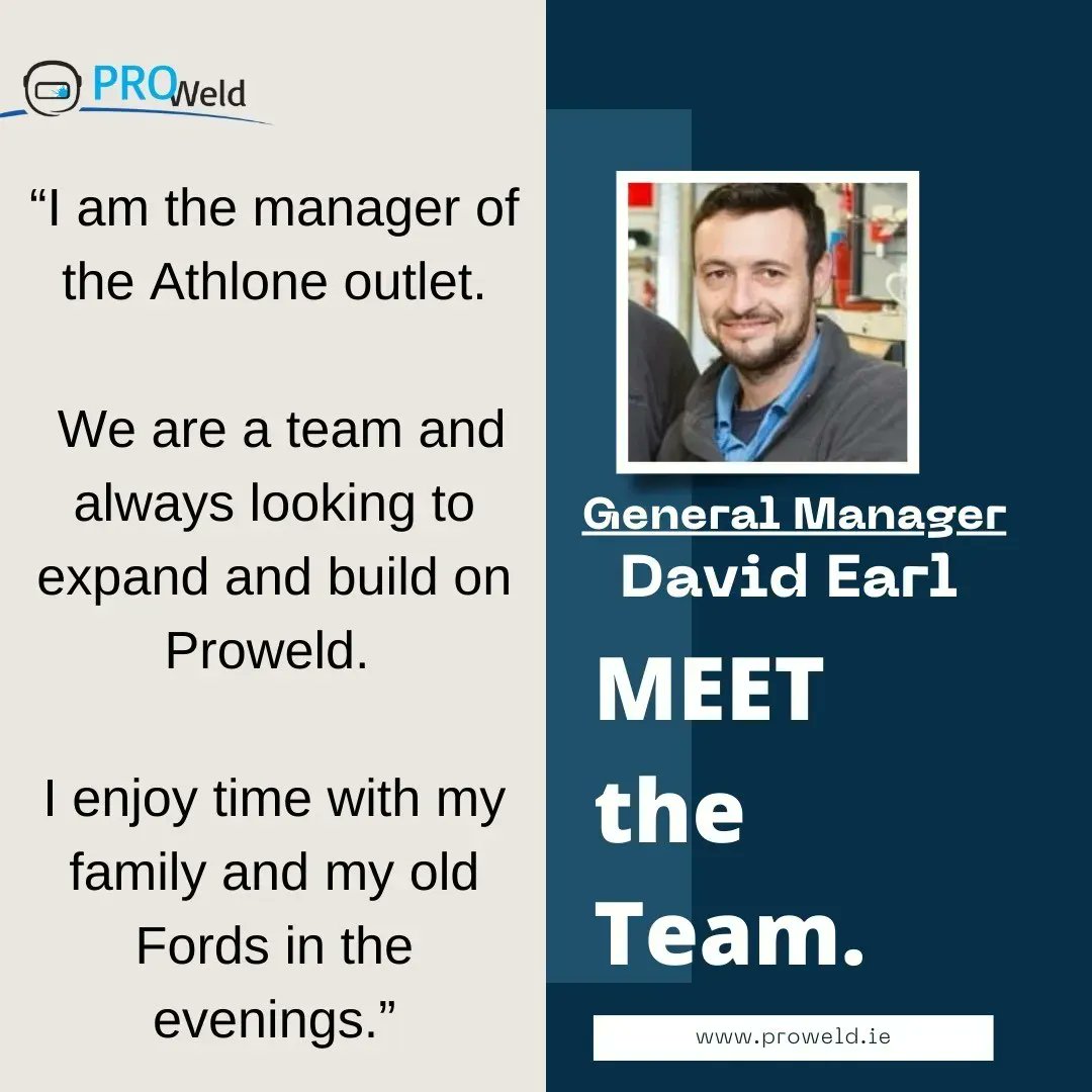 ProWeld_Ireland's tweet photo. Meet another member of our team here at ProWeld in Athlone!

https://t.co/2oR7P6HpsY

#MeetTheTeam #supportlocal #proweldireland https://t.co/U8684cemjf