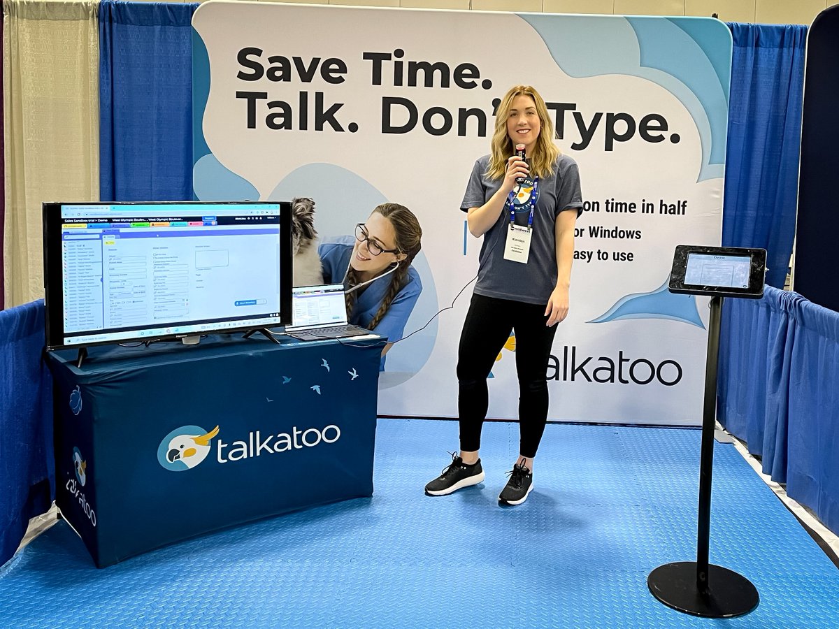 heytalkatoo's tweet image. Day 2 at #MVC2022 and we&apos;re having a great time so far! We&apos;re excited to continue to meet everyone. Don&apos;t forget to stop by our booth 719 and learn more about Talkatoo dictation.

#mvc2022 #midwestveterinaryconference #Talkatoo #Ohio #speechtotext #veterinarymedicine