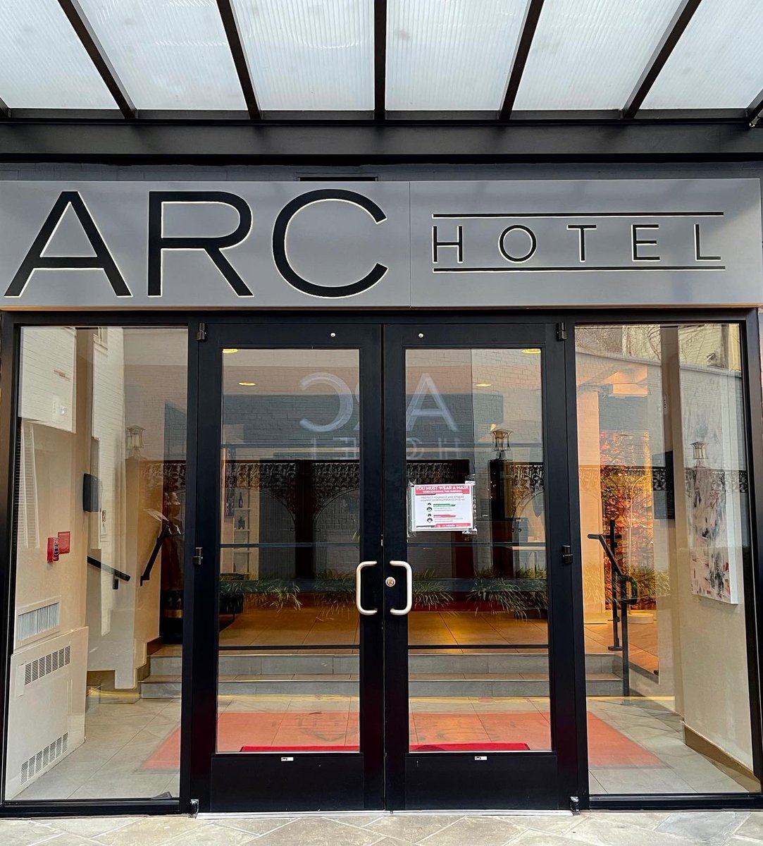 GelbergSigns's tweet photo. Check out this sign face we installed for Arc Hotel! The newly renovated hotel bridges timeless traditions 
with modern luxuries, standing as a neighborhood pillar in the historic Foggy Bottom area. Thank you to 
The Sign Company DC and Arc Hotel for choosing Gelberg Signs! https://t.co/UEKY9mY3bH