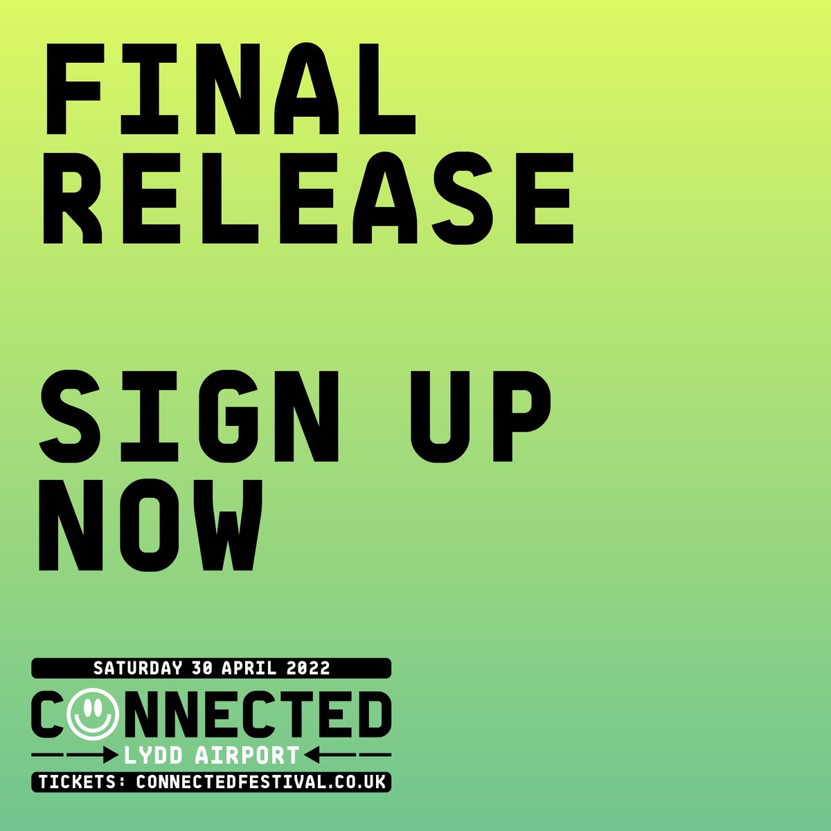 SIGN UP NOW FOR PRIORITY ACCESS TO FINAL RELEASE TICKETS 📲 connectedfestival.co.uk 

Don’t miss out on the biggest event in the South East this May Day bank holiday!

Announcement incoming Tuesday 👀