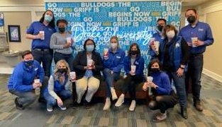 SmoothieKingDSM's tweet photo. Served up smoothies to this awesome team at the Drake Office of Admissions today! 

#drakeuniversity #gobulldogs #beginsnow #ruletheday #smoothies #Smoothiekingwestglen #smoothiewaukee #smoothiekingankeny #activatoryrecovery #angelfood #wecater #smoothieking https://t.co/YcvsBqNt4j