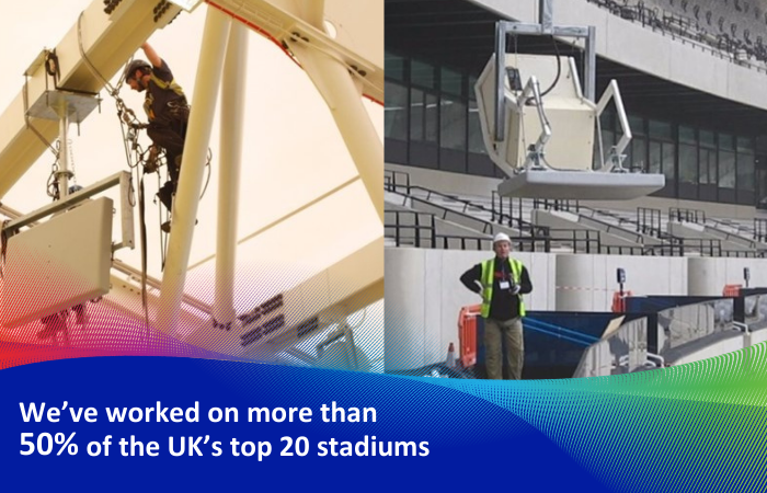 freshwavegroup's tweet photo. We've worked with more than 50% of the UK’s top 20 stadiums. With 15+ years of specialist expertise, we pioneered a high-volume, highly sectorised multi-operator #stadia design that’s still used today &amp; is at the forefront of #5G deployment in complex radio settings. https://t.co/8KgYiOuJR2
