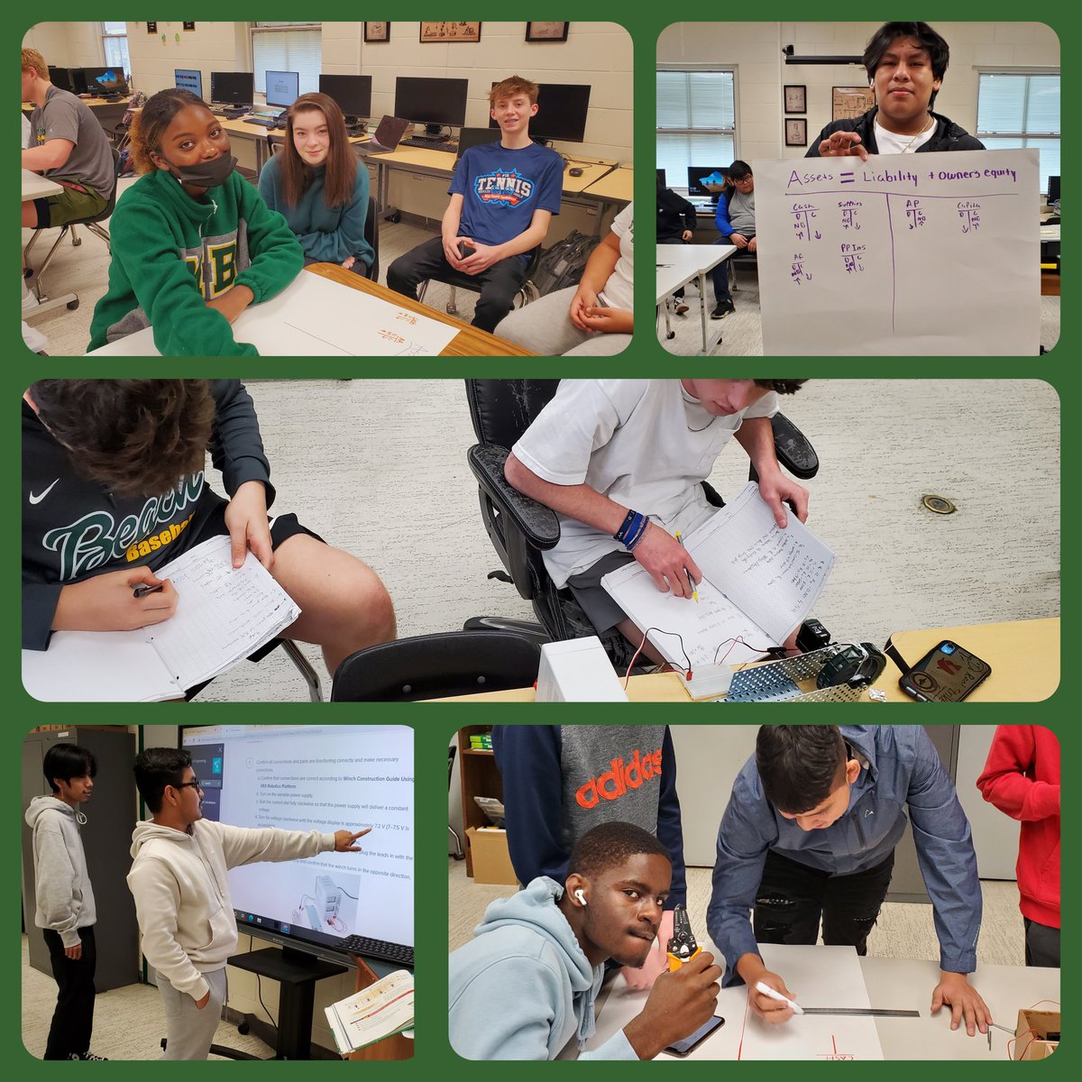 JessicaMarcus1's tweet photo. It has been a great day of learning at the beach today. From learning about debits and credits in accounting to machine construction, wiring and calulating machine efficiency.  Very productive Friday and all welcome the nice long weekend. https://t.co/SPrErr3JIJ