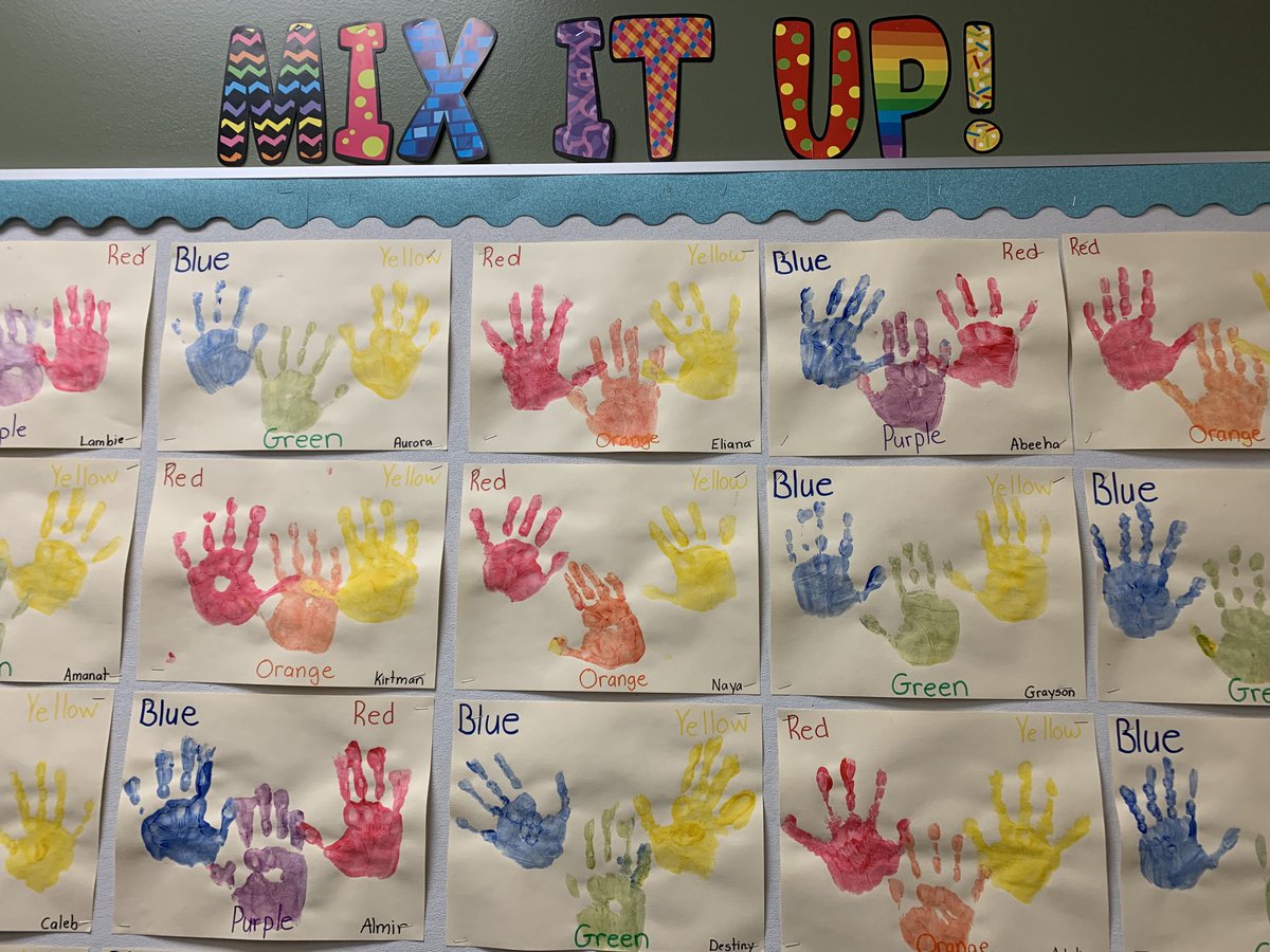 Ms_RDuncan's tweet photo. Kindergartens at ⁦@magerLRSD⁩ are hands in on learning their colours.🎨 https://t.co/ipHnRLTUSe
