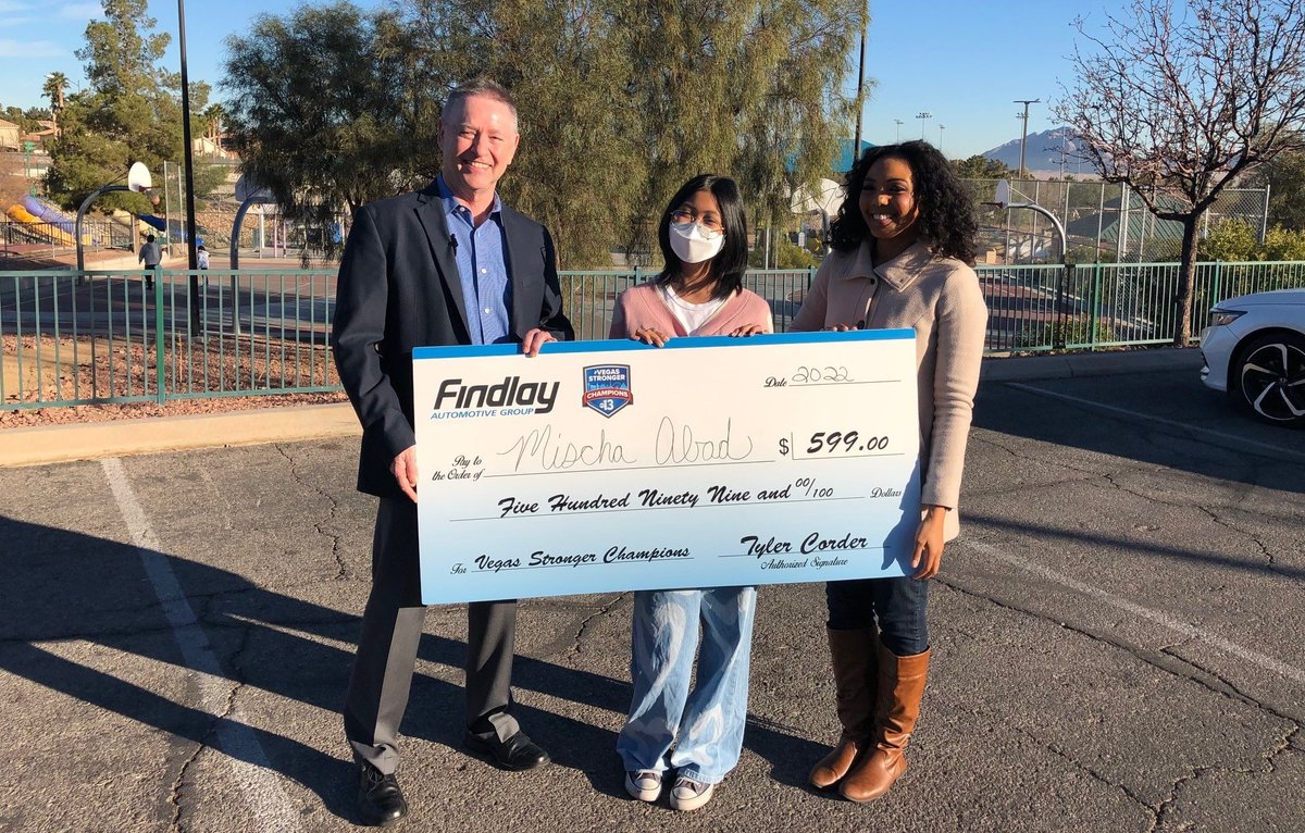 Our next Findlay #VegasStrongerChampion is young Mischa Abad. She collects cards and visits elderly people experiencing social isolation. See her story 3/1 on @KTNV