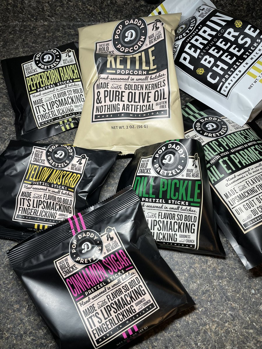 AnywhoKim's tweet photo. I love snacks! #pretzels #popcorn #dillpickle #popdaddy https://t.co/YMoiYgWr4r