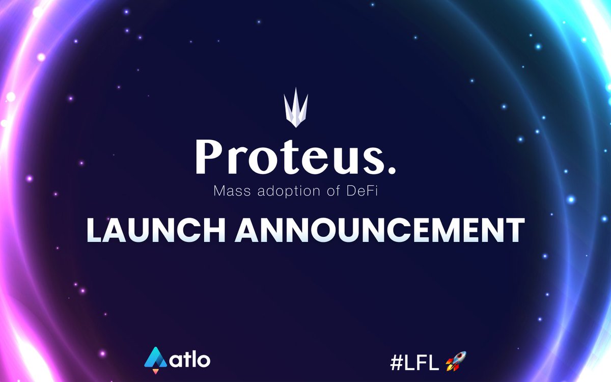 Fuzion_App's tweet photo. Friday Alpha Drop : @ProteusFinance will be submitting a proposal to $ATLO.
#LFL 🚀 https://t.co/meMpN5IYs2